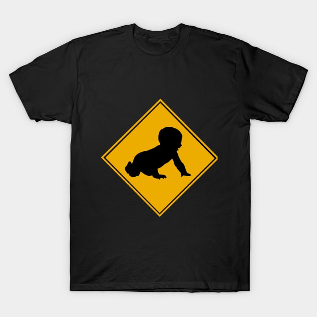 caution - baby T-Shirt by INFINITY DIGITAL CREATION